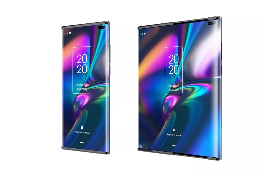 Lộ ảnh nguyên mẫu smartphone có màn hình kéo trượt ra của TCL