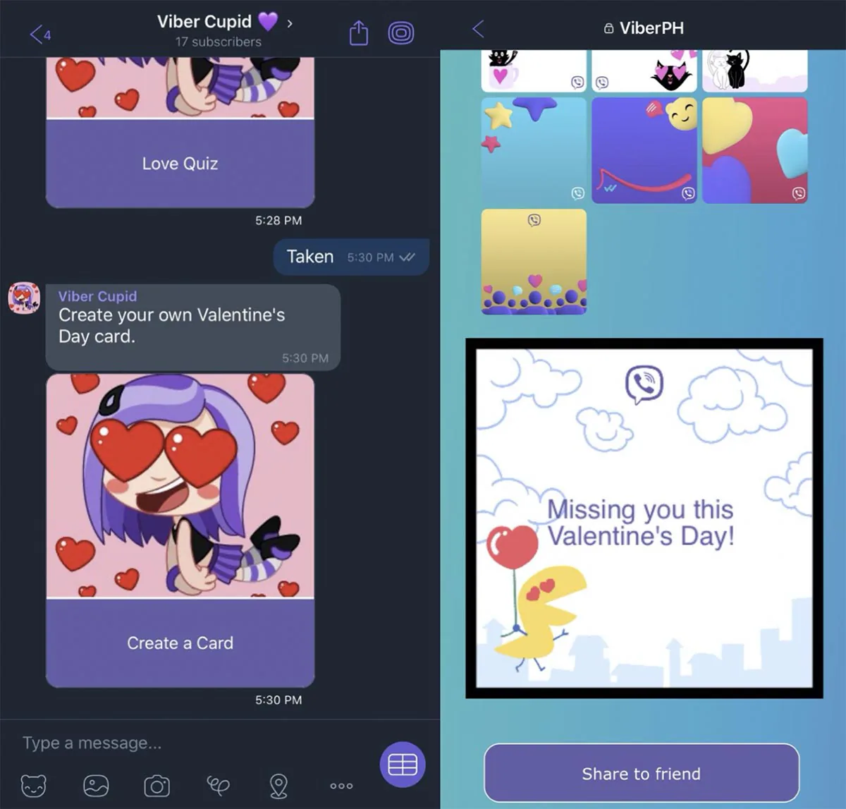 Viber giới thiệu tính năng Viber Cupid vui nhộn mùa Valentine