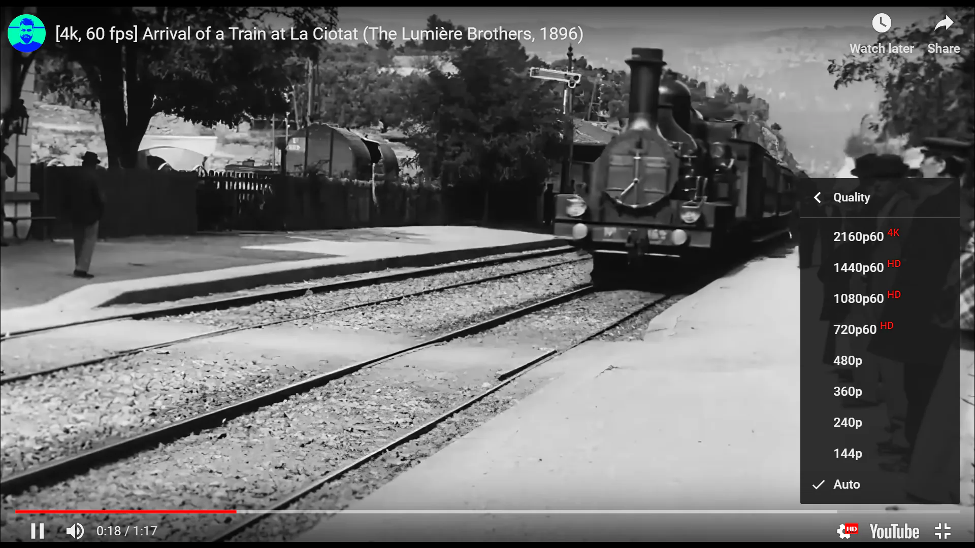 Một nhà phát triển AI đã nâng độ phân giải video đoàn tàu vào năm 1895 lên 4K60FPS