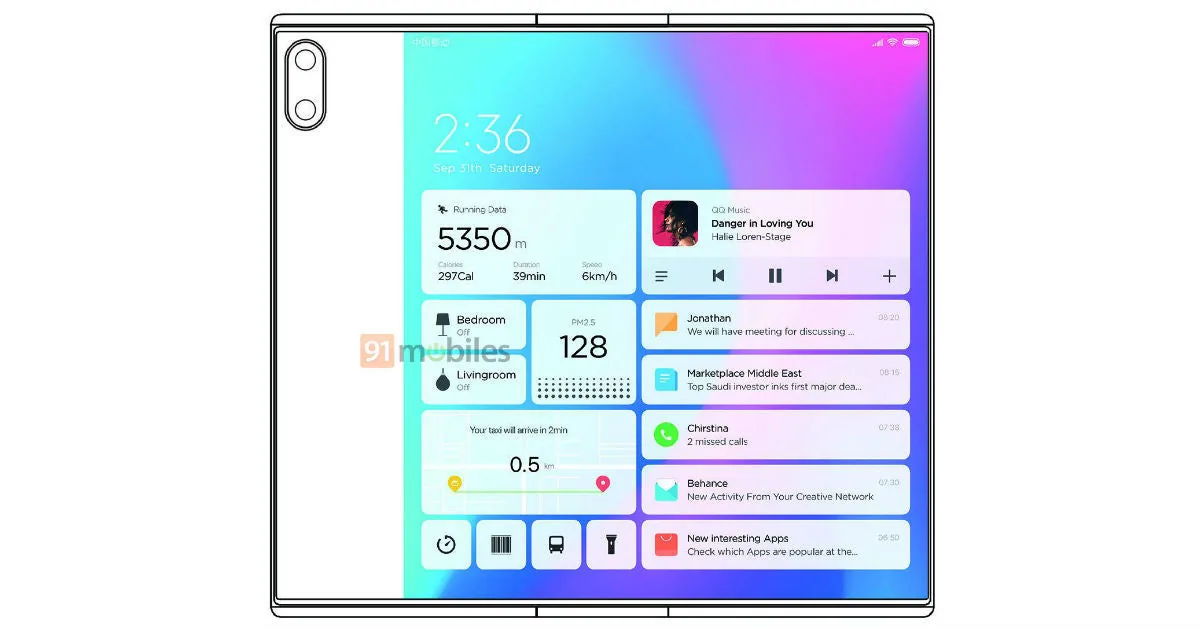 Lộ diện bằng sáng chế có thiết kế smartphone gập Xiaomi Mi Mix Fold khá giống Huawei Mate X