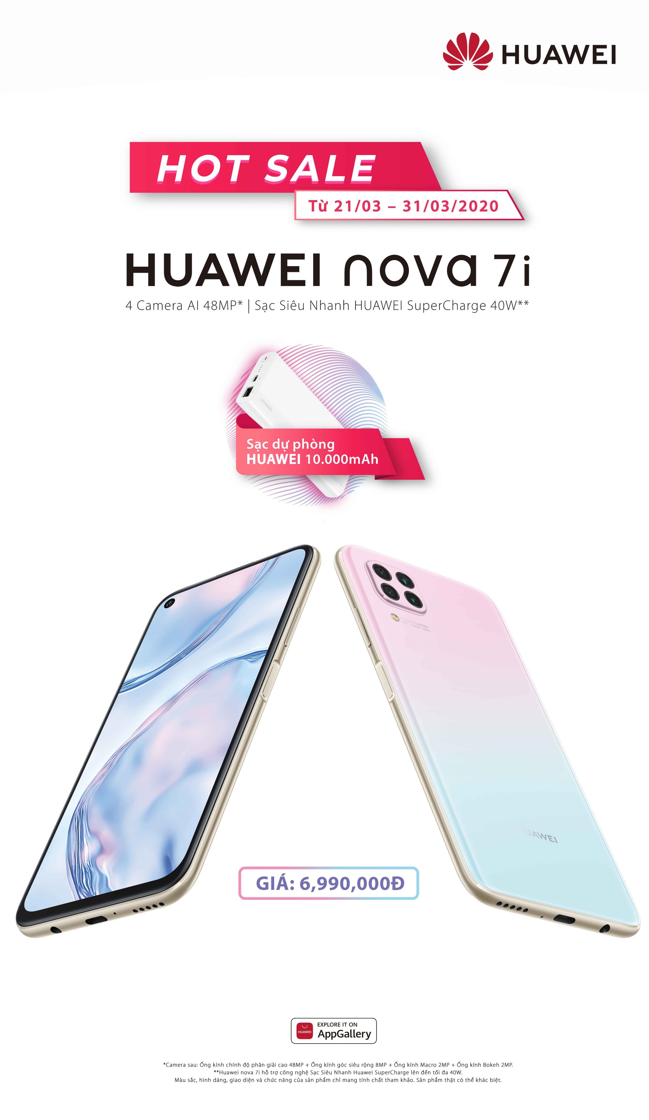 HUAWEI nova 7i chính thức có mặt tại Việt Nam, giá 6,990,000 VND