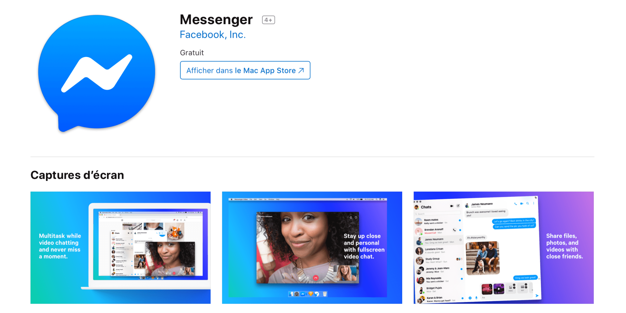 Facebook bắt đầu đưa ứng dụng Messenger lên Mac App Store
