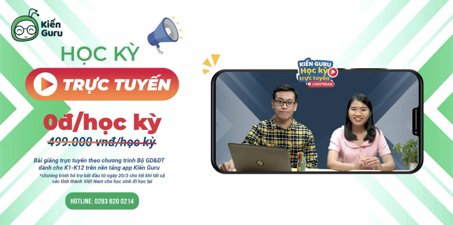 Kiến Guru chính thức triển khai chương trình “học kỳ trực tuyến” hỗ trợ học sinh trên toàn quốc trong mùa dịch Covid-19