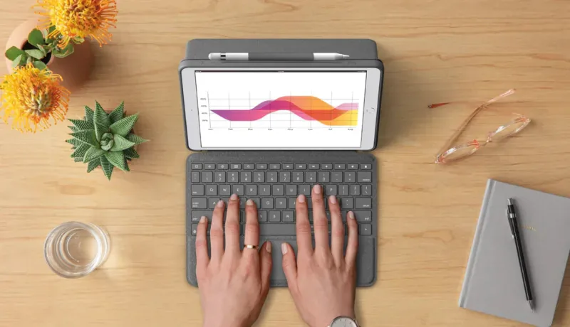 Logitech ra mắt ốp lưng kèm bàn phím mới có trackpad dành cho iPad thường