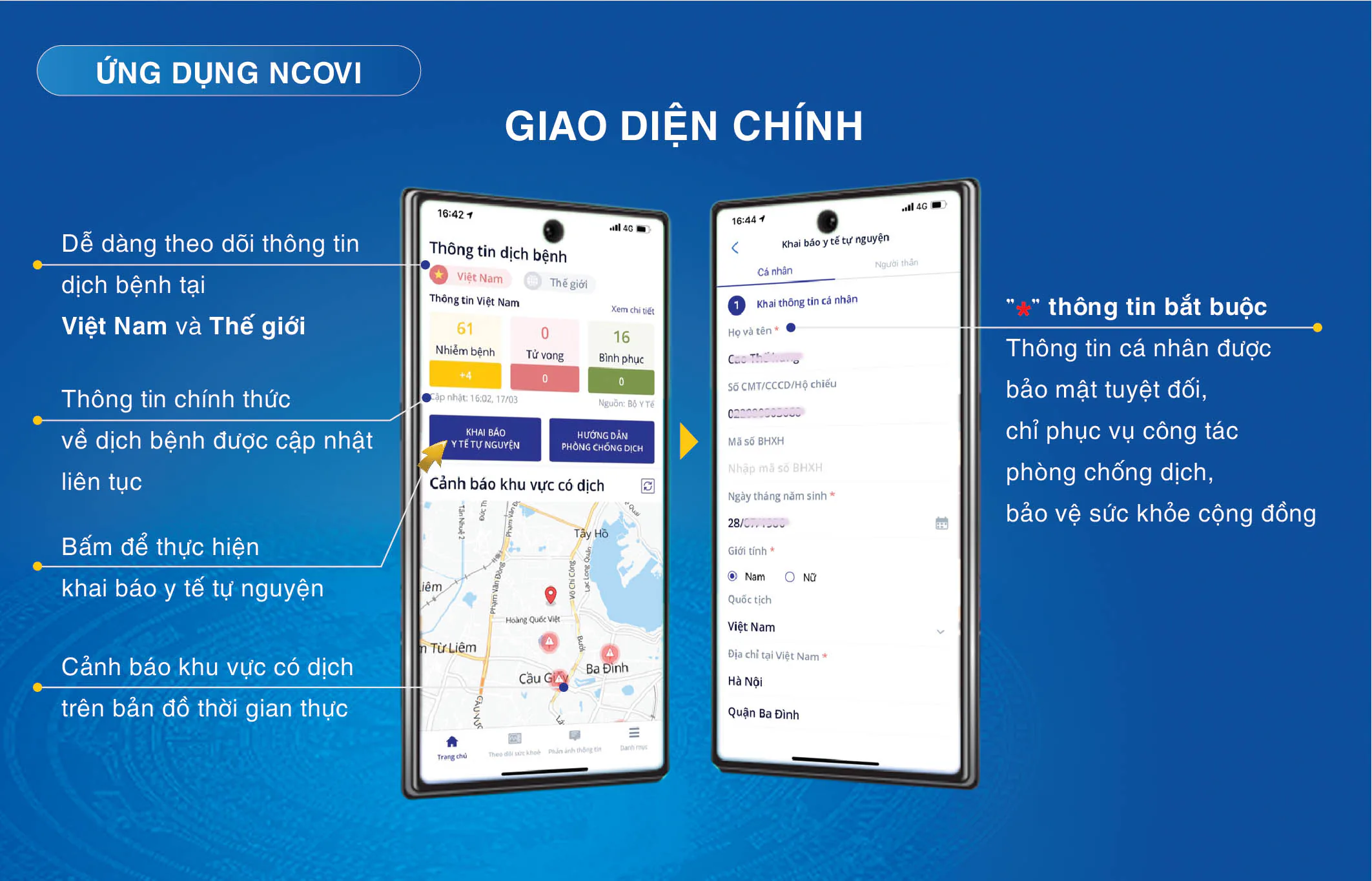 Hướng dẫn khai báo y tế tự nguyện qua ứng dụng nCovi