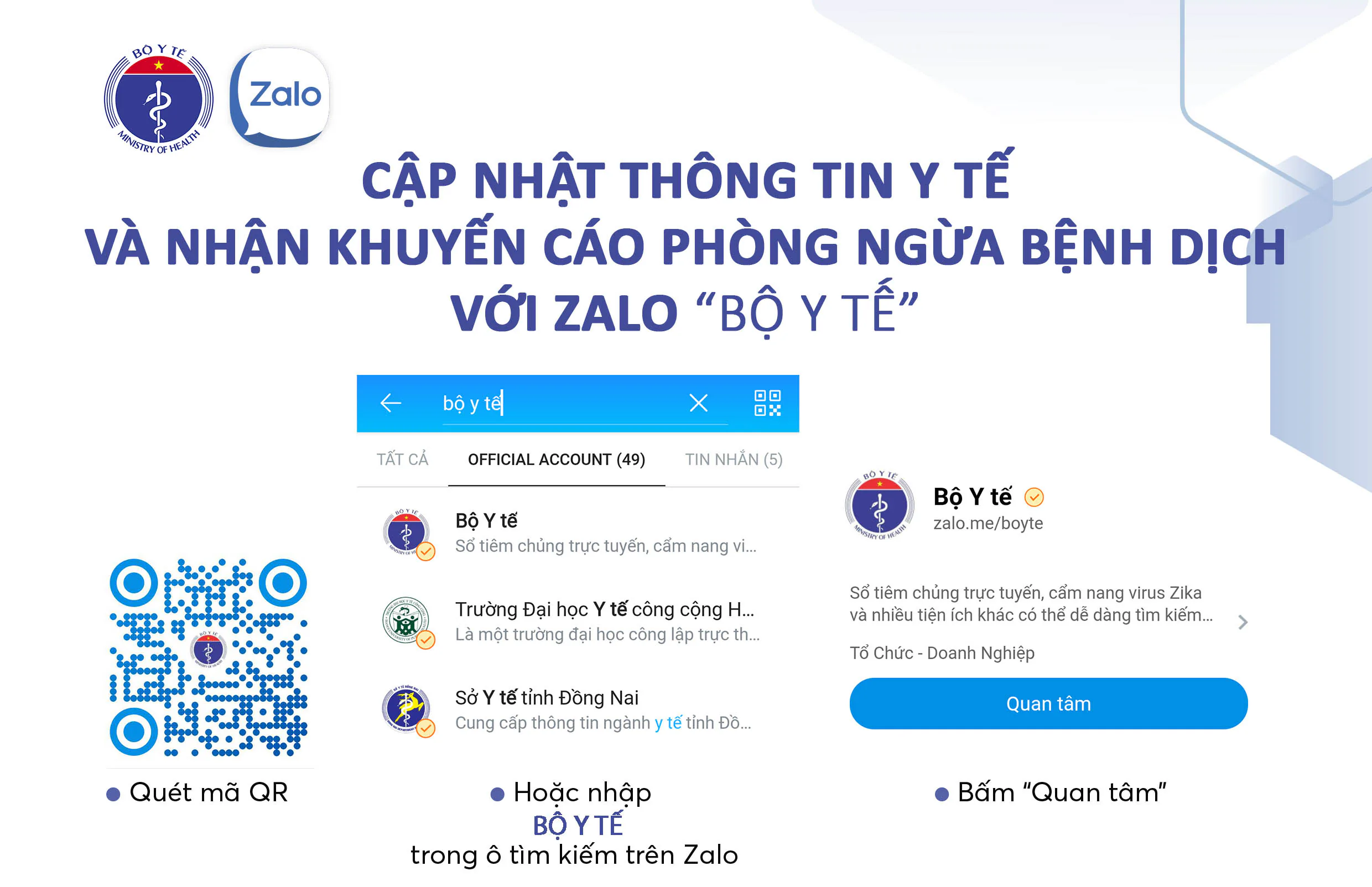 Bộ Y tế dùng Zalo để truyền tải thông điệp “nhà nào ở nhà đó” phòng dịch COVID-19