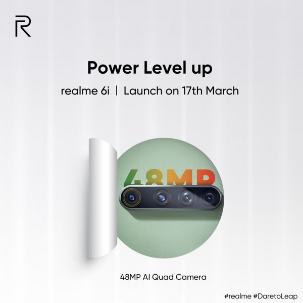 Realme chính thức xác nhận Realme 6i sẽ có bốn camera 48MP