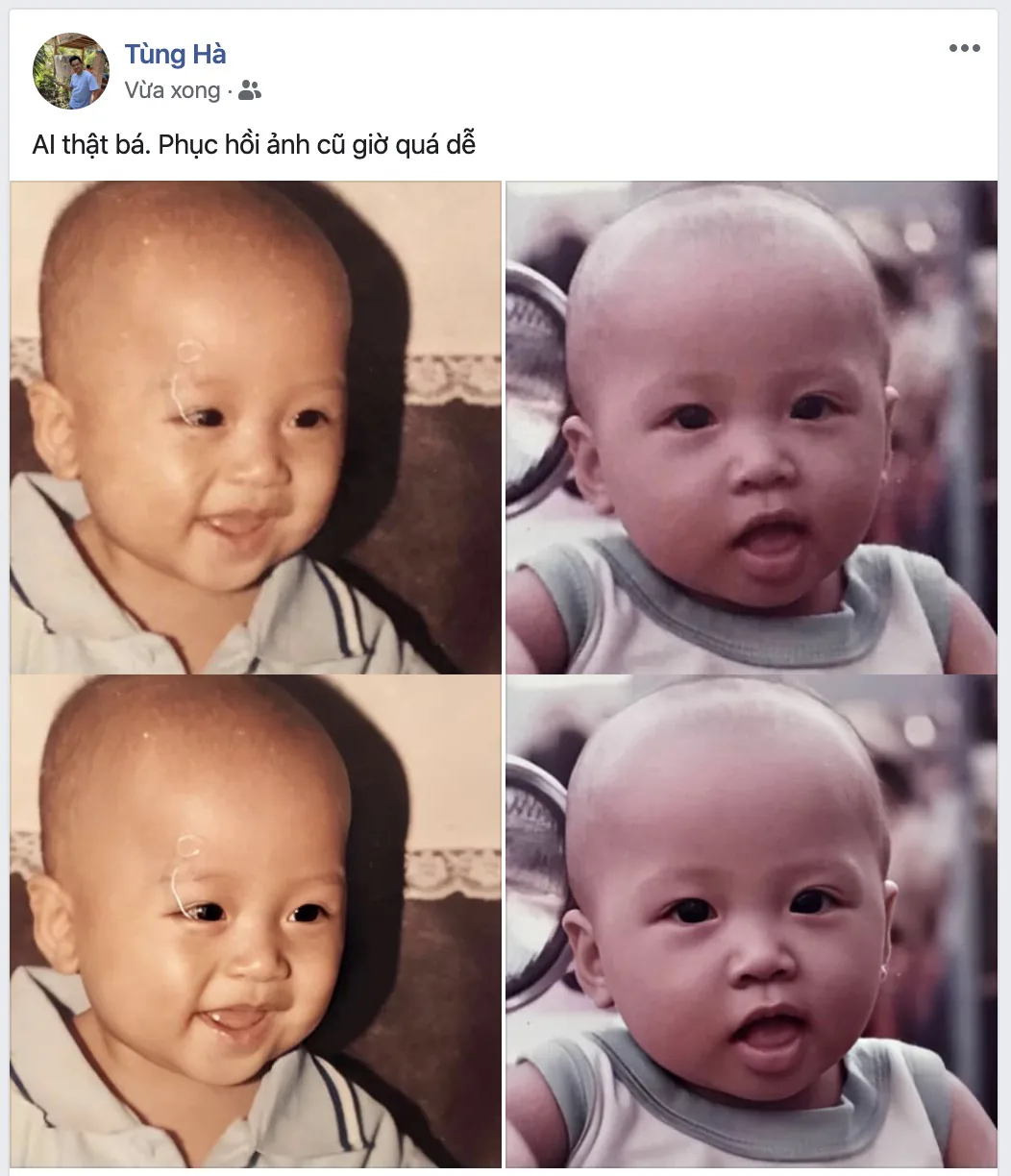 Remini - photo enhancer, ứng dụng phục chế hình ảnh mờ, chất lượng thấp