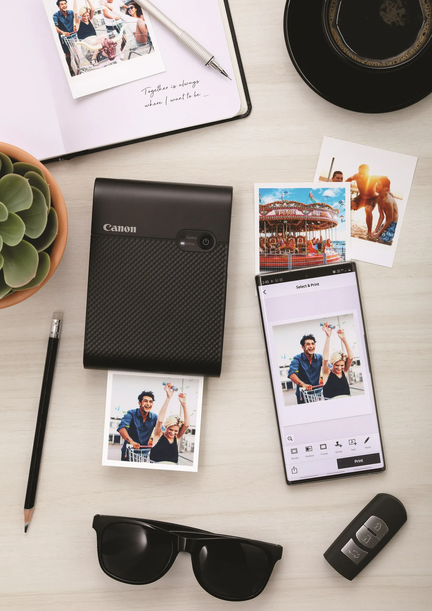 Lưu giữ ký ức trăm năm không phai với máy in ảnh bỏ túi khổ vuông Canon SELPHY SQUARE QX10