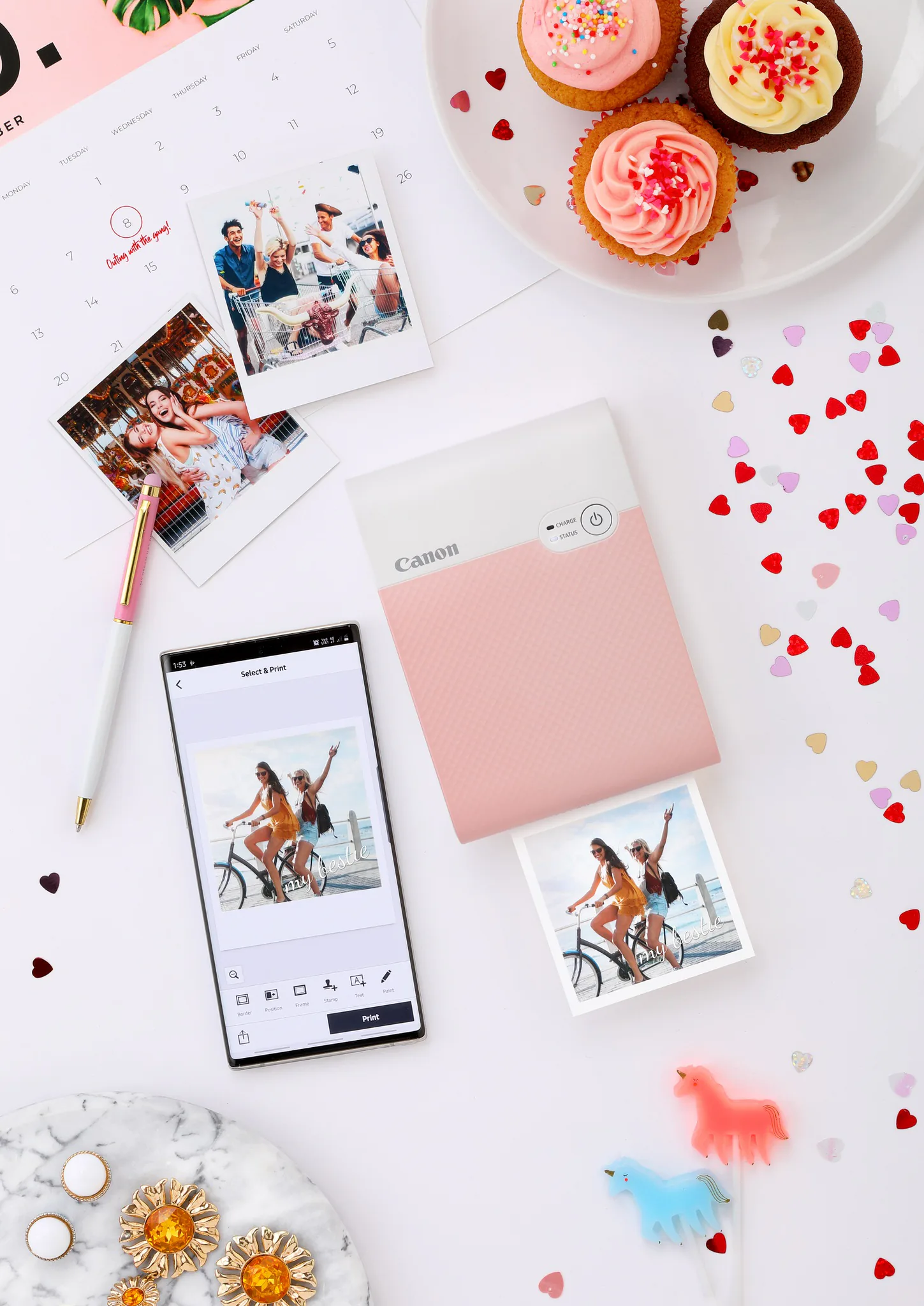 Lưu giữ ký ức trăm năm không phai với máy in ảnh bỏ túi khổ vuông Canon SELPHY SQUARE QX10