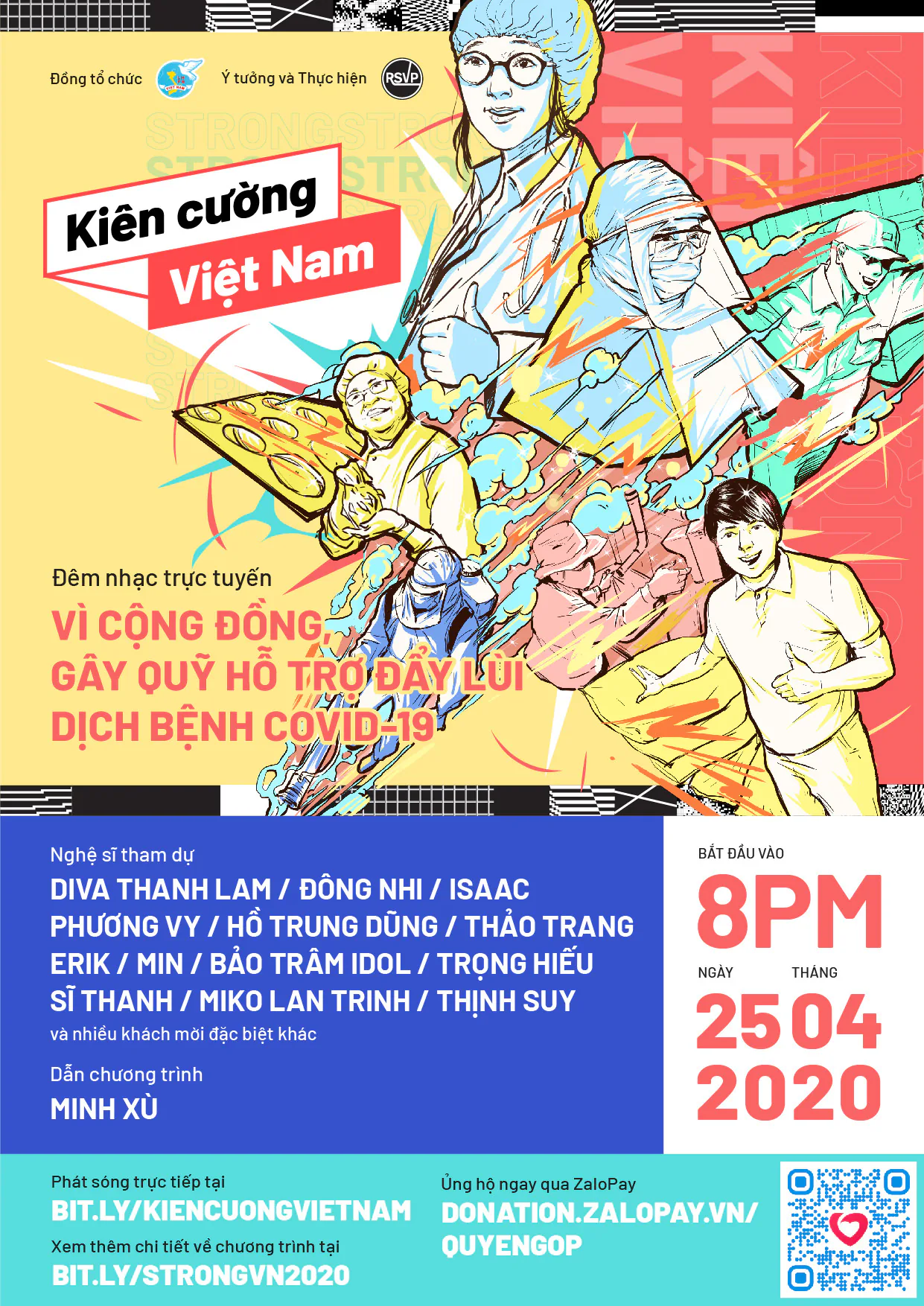Đêm nhạc trực tuyến gây quỹ - Phòng chống và đẩy lùi đại dịch COVID-19