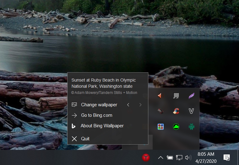 Microsoft phát hành ứng dụng Bing Wallpaper chuyển đổi ảnh nền mỗi ngày từ kho ảnh khổng lồ dành cho Windows 10