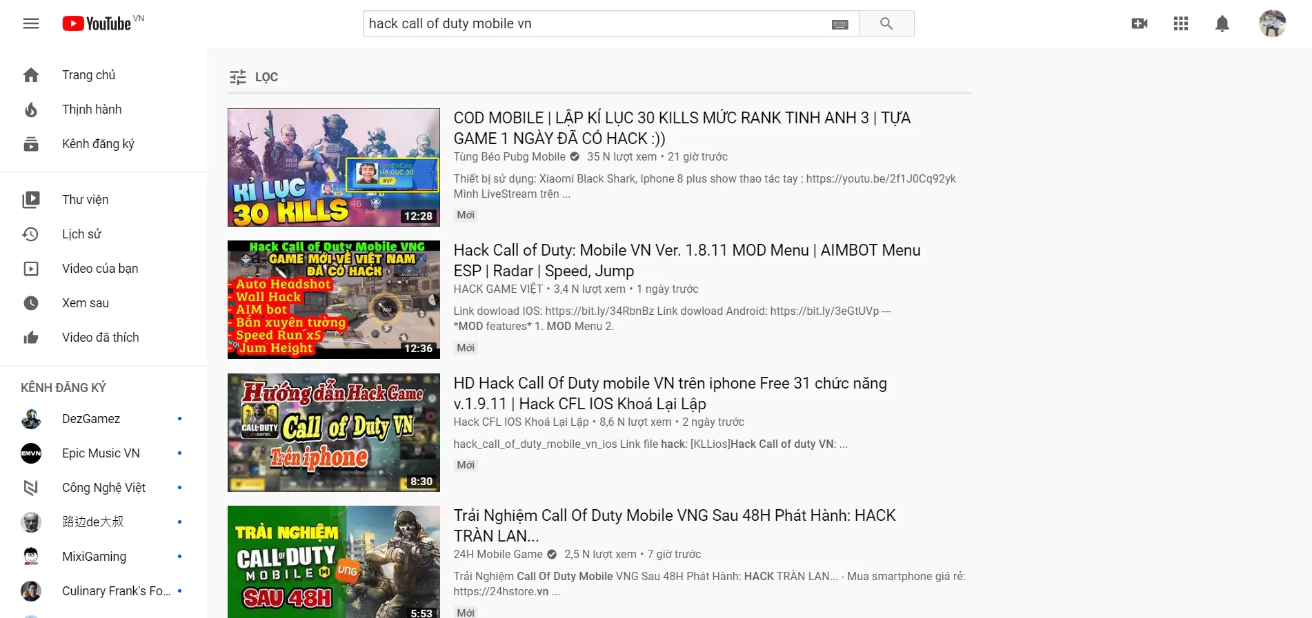 Tràn ngập hack Call of Duty: Mobile VN dù game ra mắt chưa đầy một tuần tại Việt Nam