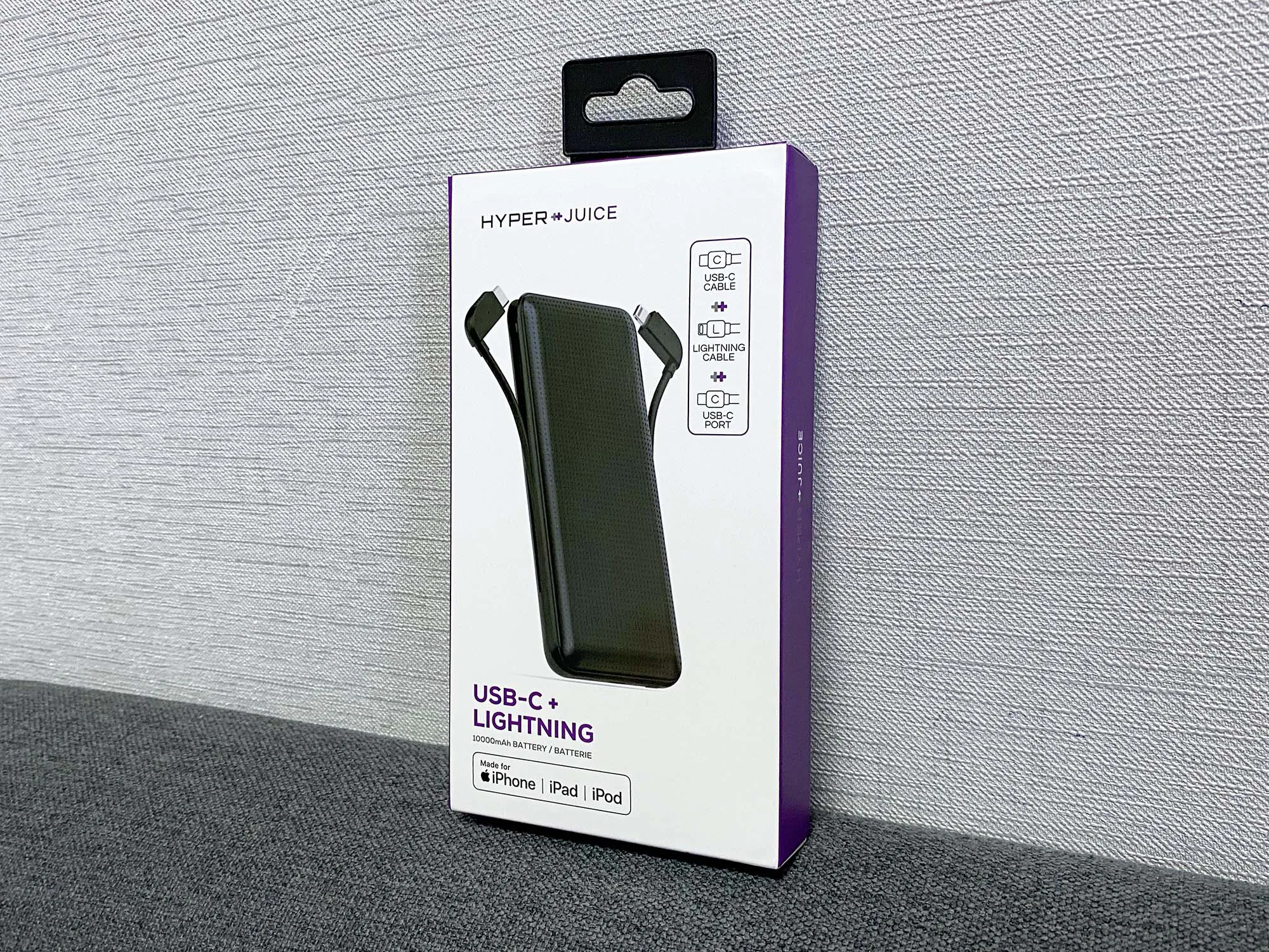 Trên tay sạc dự phòng HyperJuice Lightning + USB-C: Sạc nhanh 18W, tích hợp cáp Lightning chuẩn MFI và USB-C