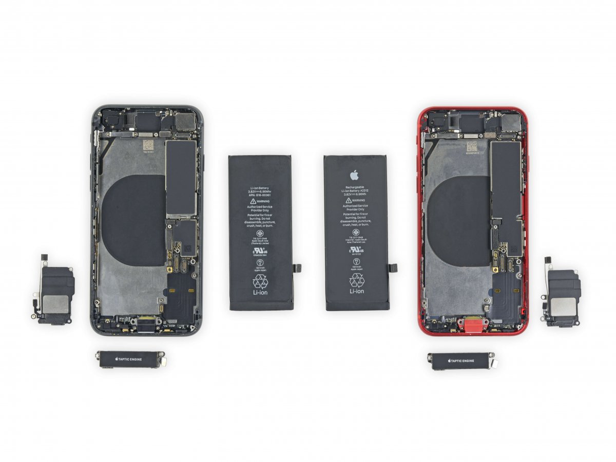 Đây là các phần bạn có thể đổi qua lại giữa iPhone SE và iPhone 8