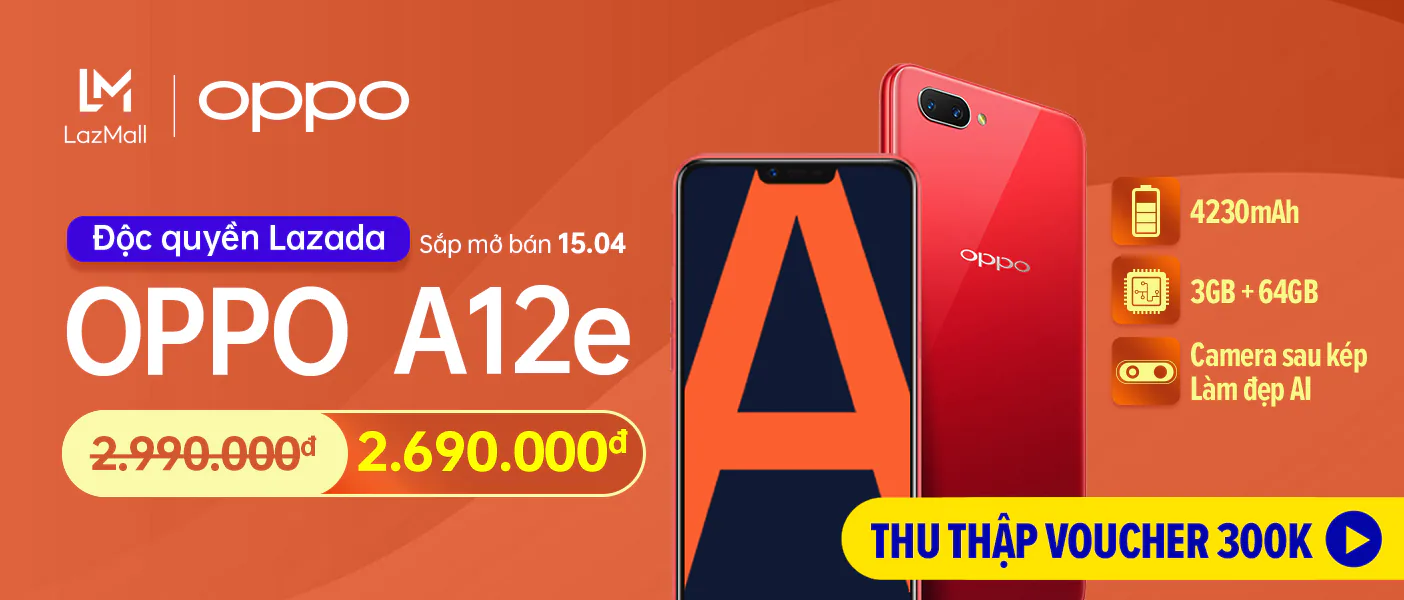 OPPO A12e chính thức lên kệ tại Việt Nam: Pin lâu hơn, Camera kép