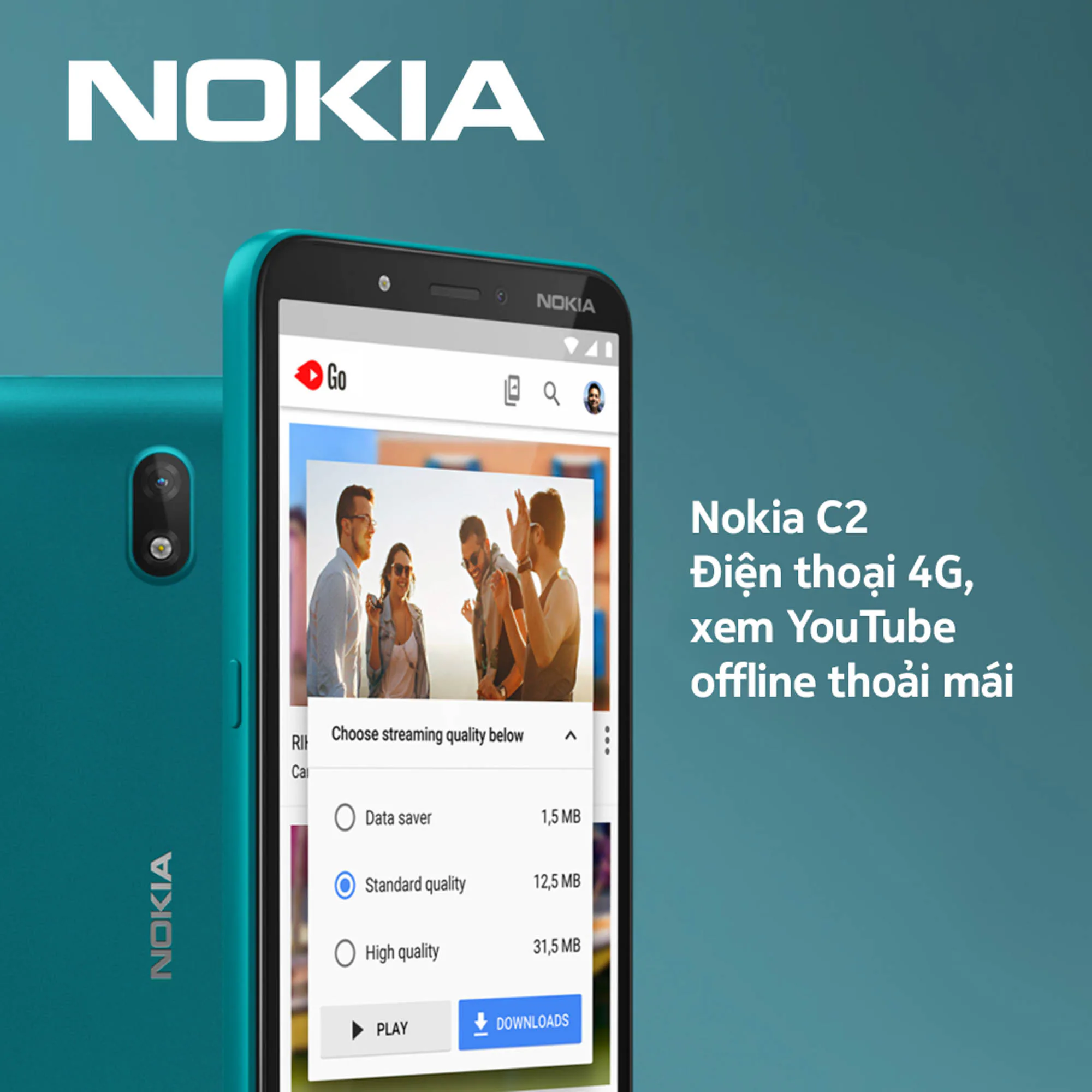 Nokia C2 chính thức lên kệ tại thị trường Việt Nam, giá 1,690,000 VND