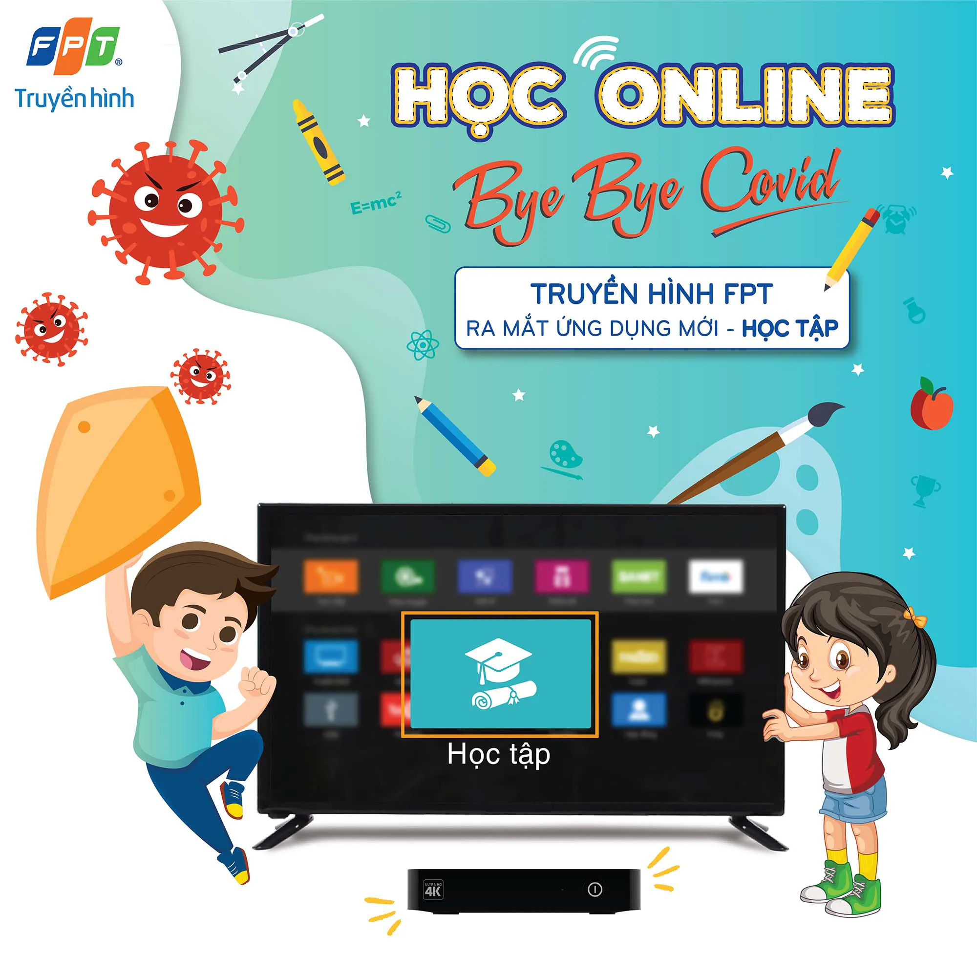 Truyền hình FPT ra mắt ứng dụng Học Tập với kho bài giảng phong phú