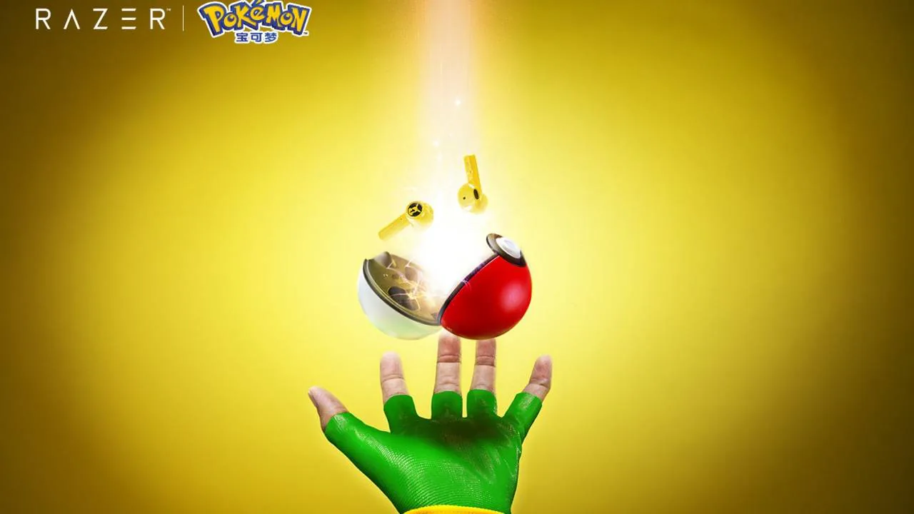 Razer ra mắt tai nghe không dây true wireless Pikachu với hộp sạc hình quả cầu Poké Ball