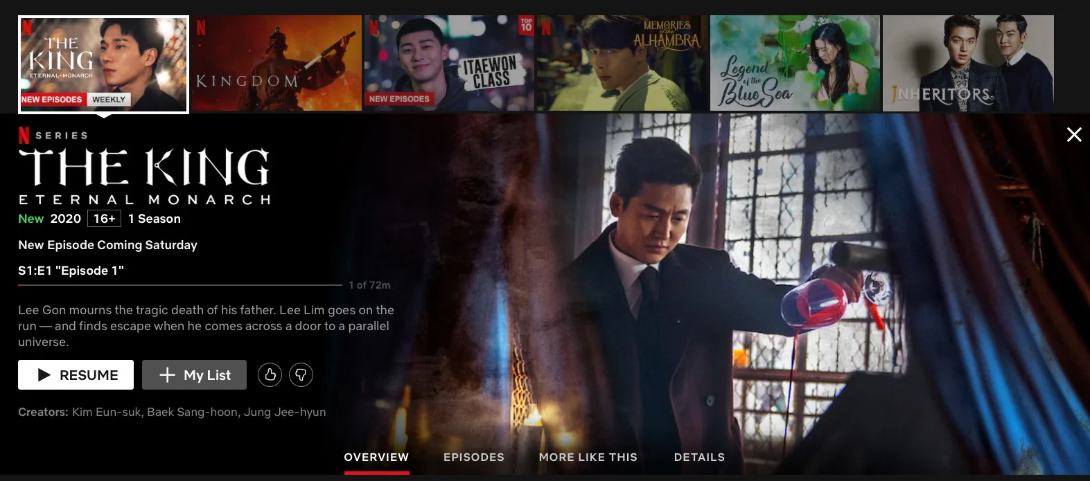 Xem phim Quân Vương Bất Diệt - The King: Eternal Monarch (2020)