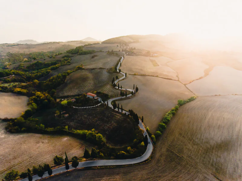 Những bức ảnh tuyệt đẹp của vùng đất Tuscany nước Ý được chụp bằng drone