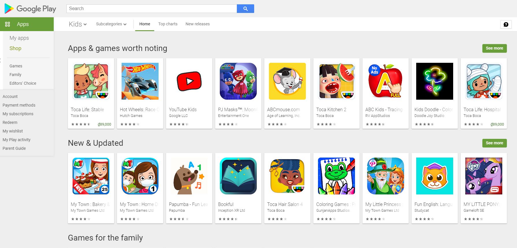 GOOGLE FOR KIDS - 9 sản phẩm của Google dành cho trẻ em