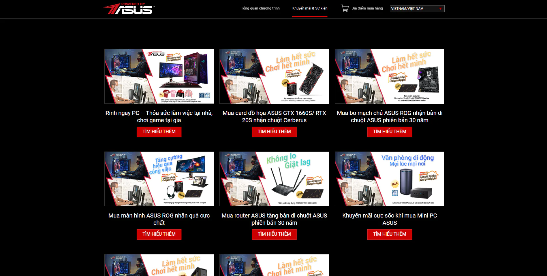 POWERED BY ASUS - Website hội tụ các giàn máy đã được ASUS cùng các chuyên gia tùy chỉnh cấu hình
