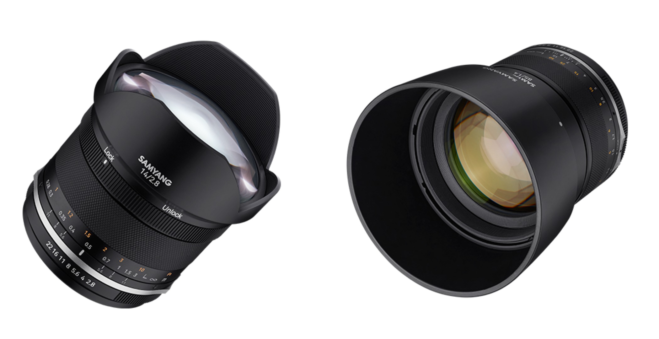 Samyang ra mắt ống kính MF 14mm F2.8 MK2 và ống kính MF 85mm f/1.4 MK2
