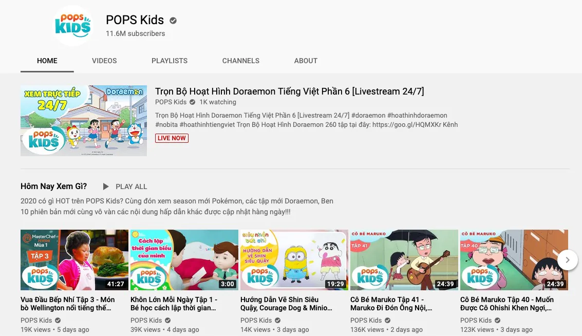 Khám phá nhiều kênh nội dung thú vị trên Youtube cho trẻ em nhân ngày 1/6