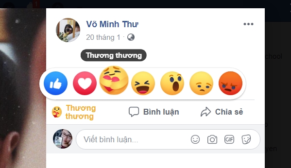 Cách lấy biểu cảm Thương Thương cực đáng yêu cho Facebook trên iPhone