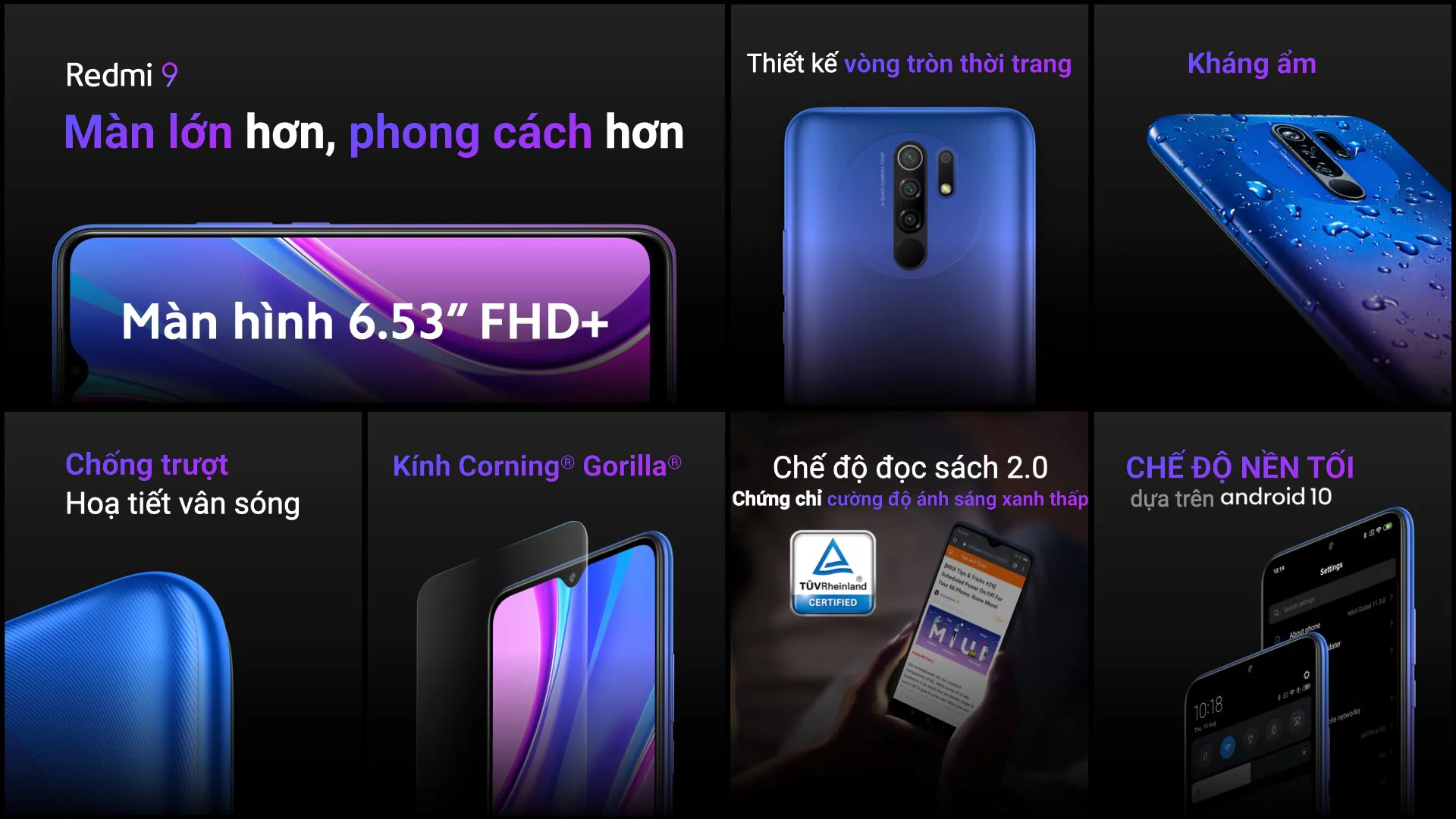 Xiaomi Redmi 9 ra mắt, "bom tấn" cho phân khúc phổ thông, giá từ 3,590,000 VND