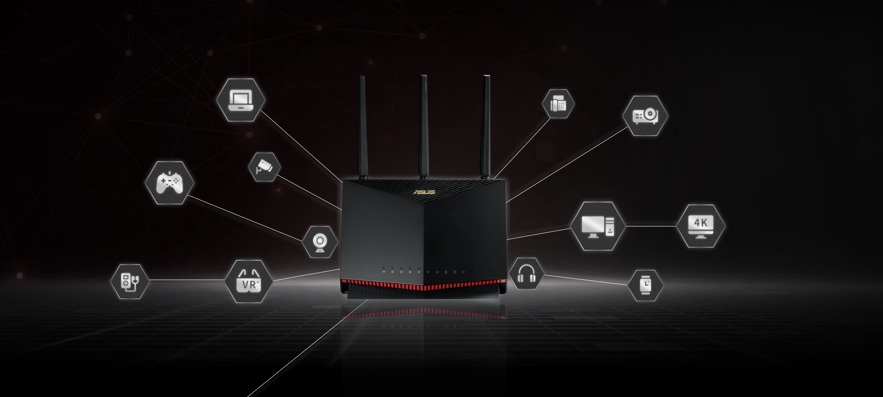 ASUS ra mắt bộ đôi router gaming RT-AX86U và RT-AX82U