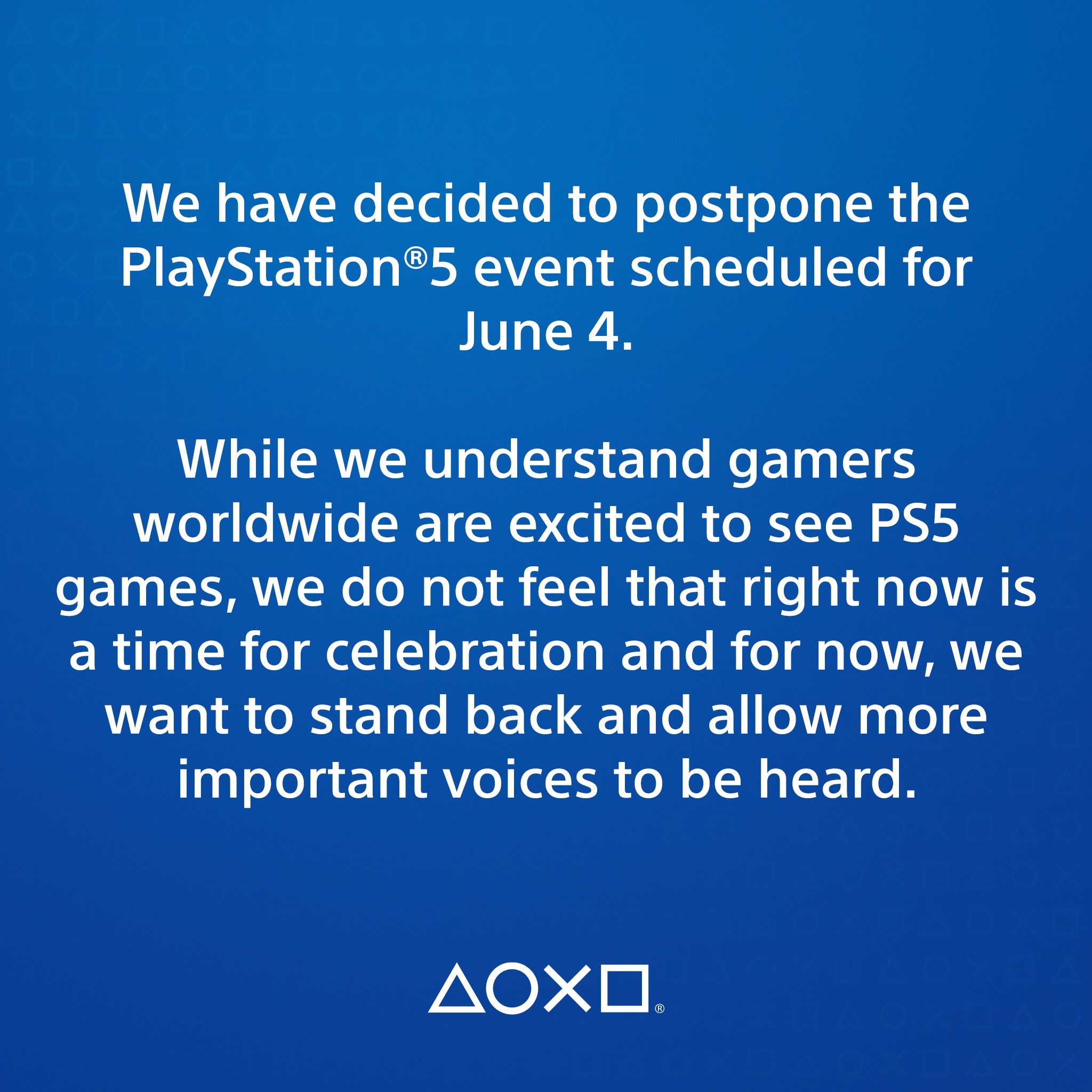 Sony bất ngờ hoãn sự kiện về PlayStation 5 vào ngày 5/6