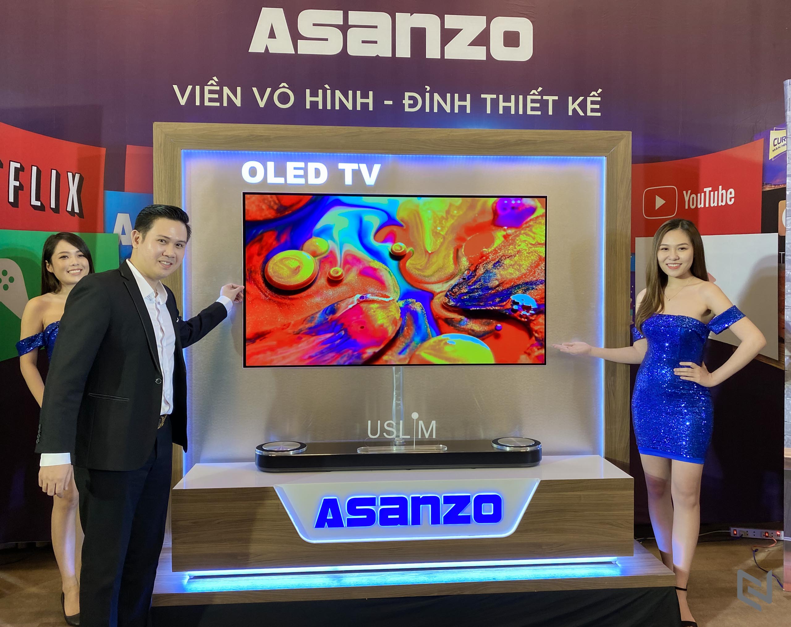Asanzo ra mắt dòng TV OLED dán tường cùng bộ đôi iSlim thế hệ mới