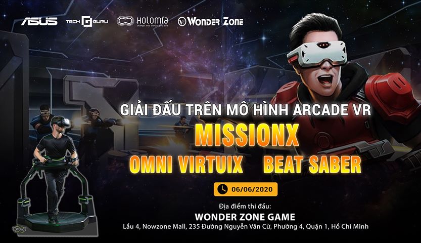 ASUS, Techguru cùng Holomia tổ chức Giải Đấu trên mô hình Arcade VR tại NowZone