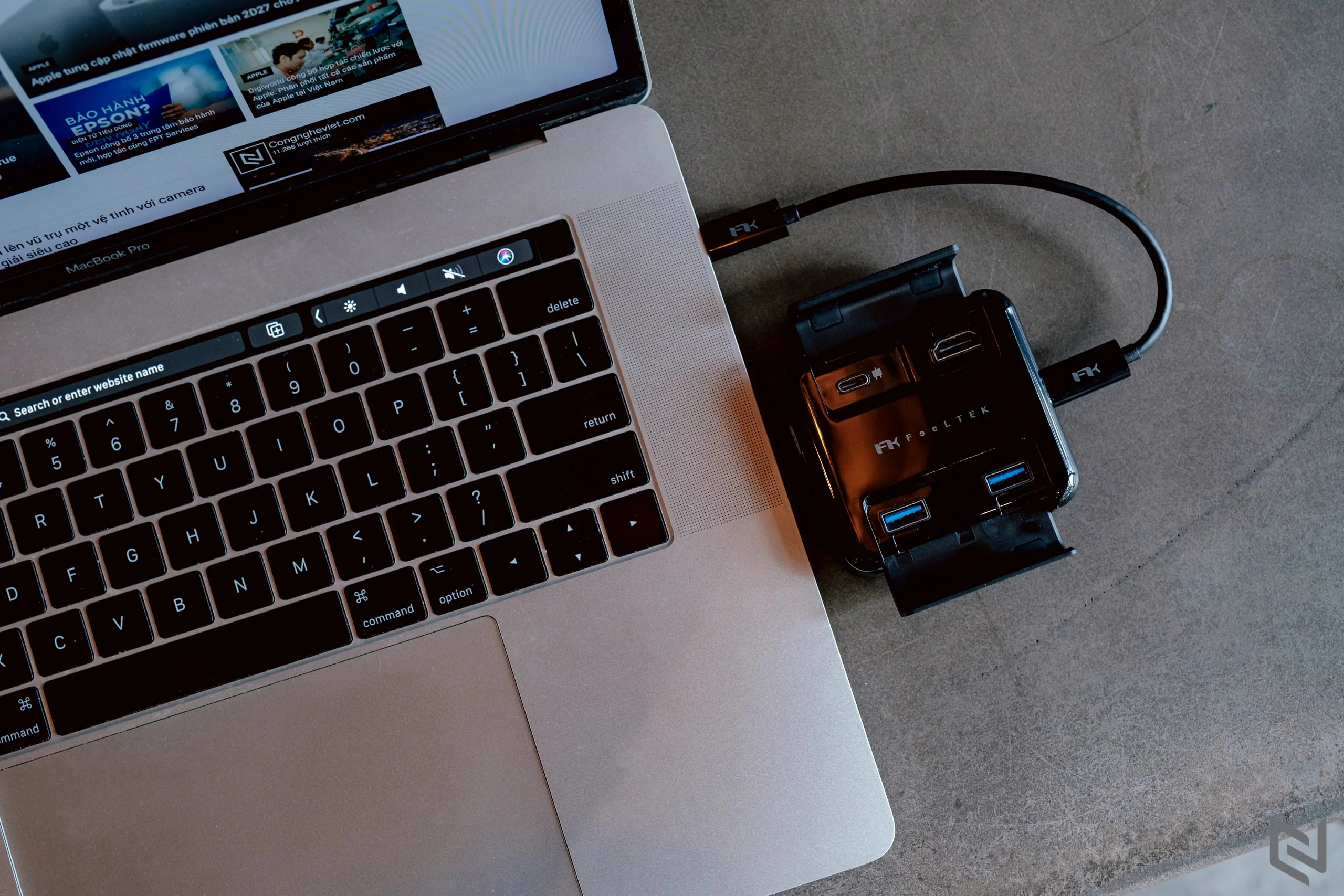Trên tay bộ chia cổng Proxy 5-in-1 USB-C Hub Feeltek: Cứu tinh cho laptop ít cổng kết nối