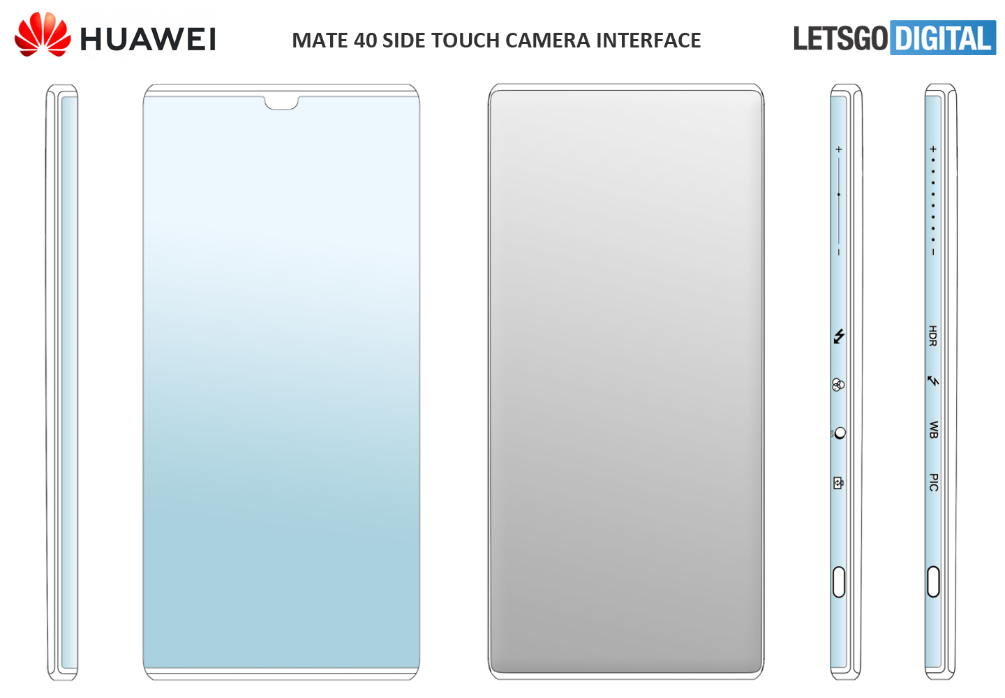 Huawei Mate 40 có thể sẽ có tính năng cảm ứng điều khiển camera ở cạnh viền máy