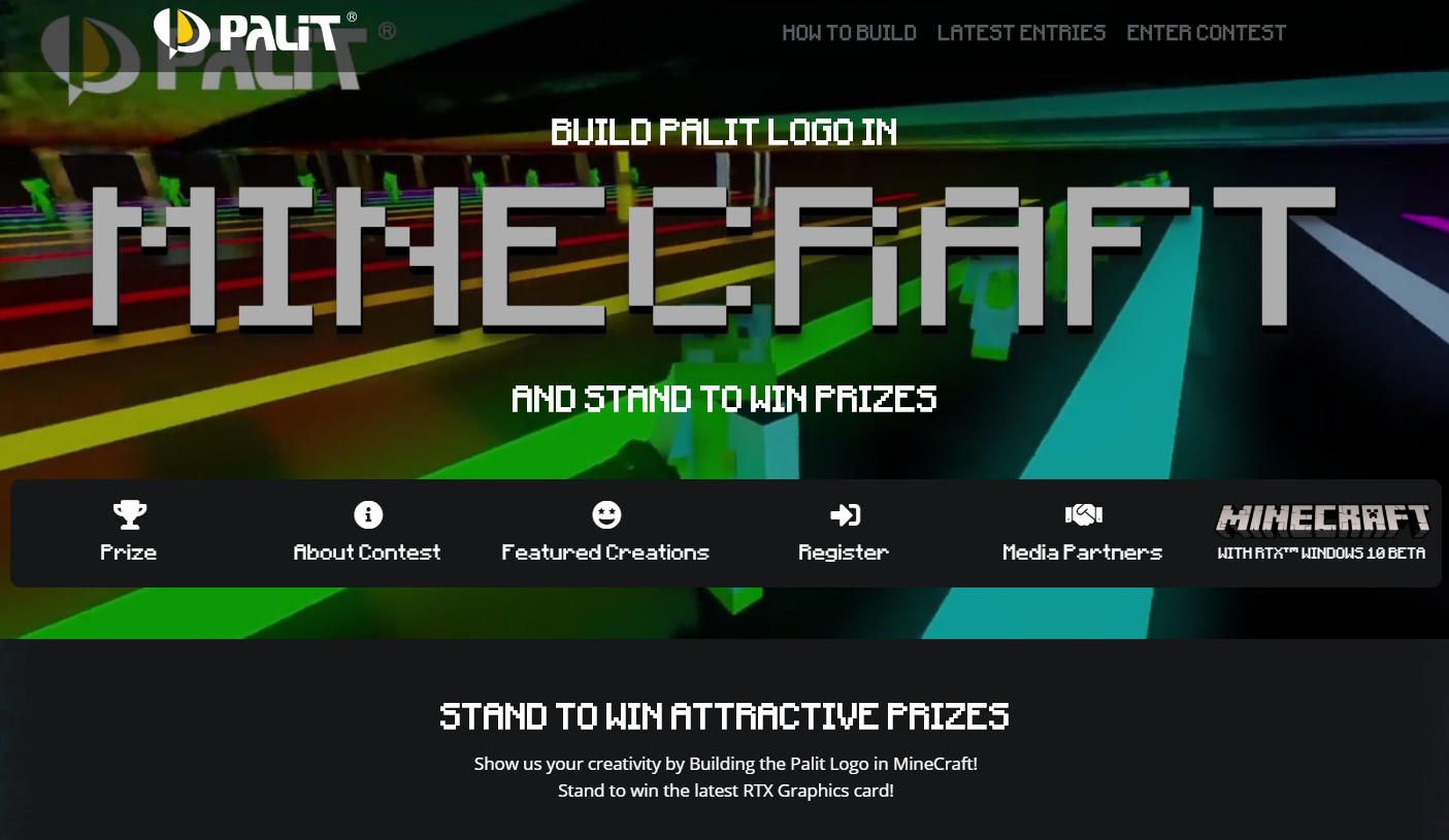 Palit tổ chức cuộc thi sáng tạo logo trên Minecraft