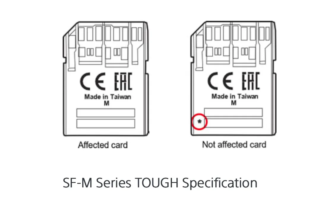 Sony cảnh báo người dùng một số thẻ SD của họ gây hư hại tập tin video, thay thế miễn phí cho ai gặp lỗi