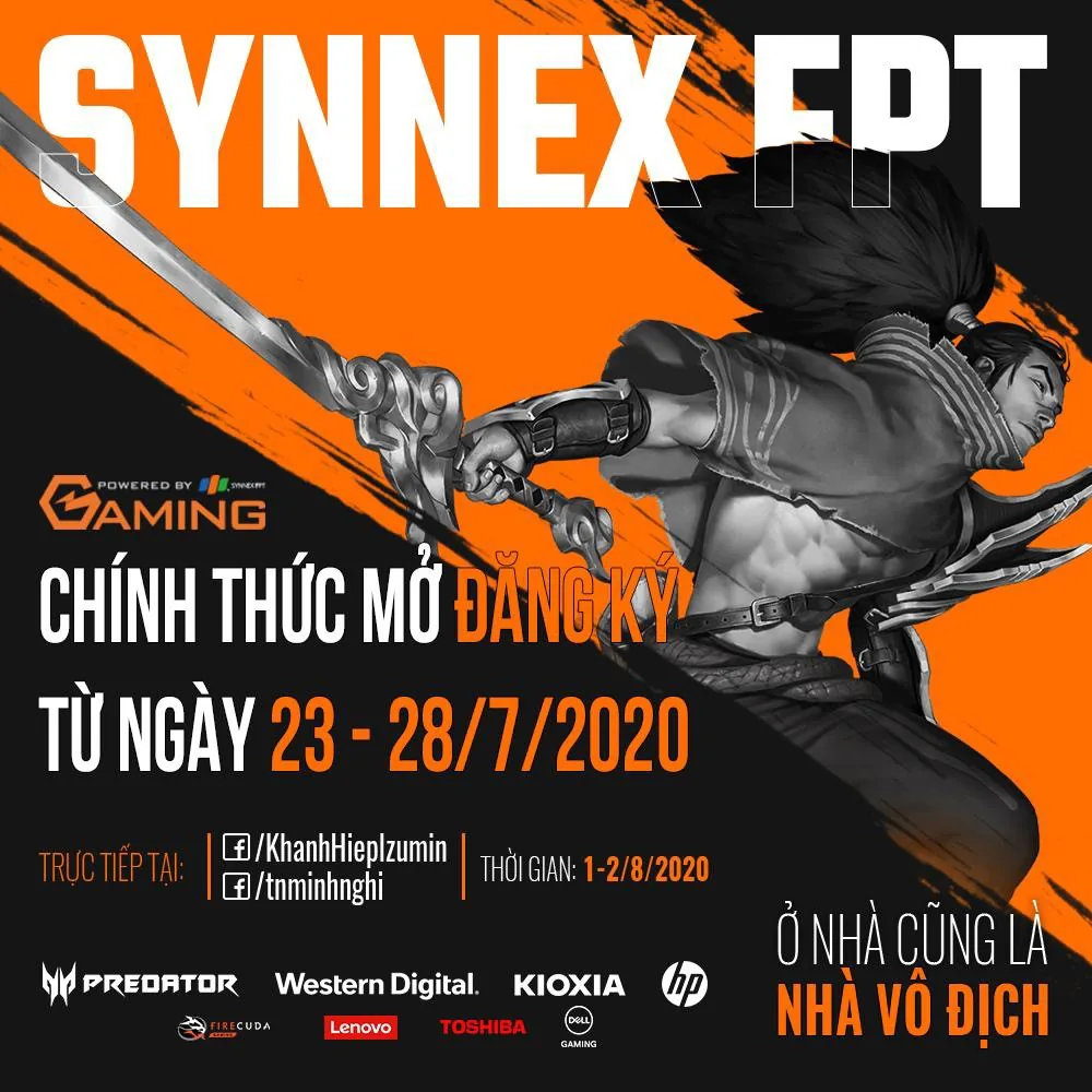 Synnex FPT tổ chức giải đấu Giải đấu LMHT “Ở nhà cũng là nhà vô địch” với tổng giải thưởng trị giá 85,000,000 VND