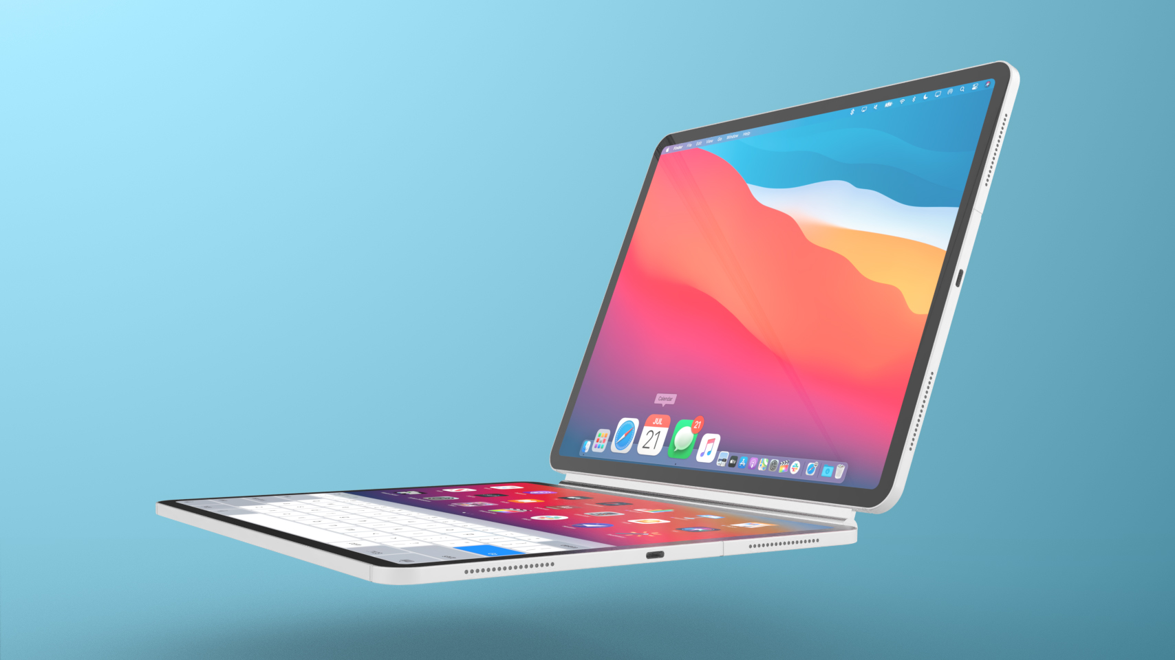 Phát hiện bằng sáng chế của Apple cho thấy hai iPad kết hợp lại thành một chiếc laptop