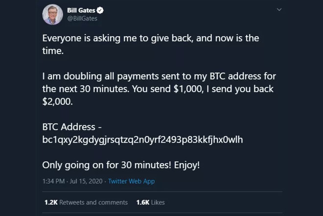 Tài khoản Twitter của người nổi tiếng bị hack để lừa bitcoin