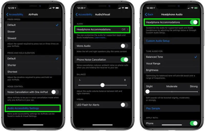 Cách tăng cường âm thanh khi nói, xem phim và nghe nhạc qua tai nghe AirPods trên iOS 14