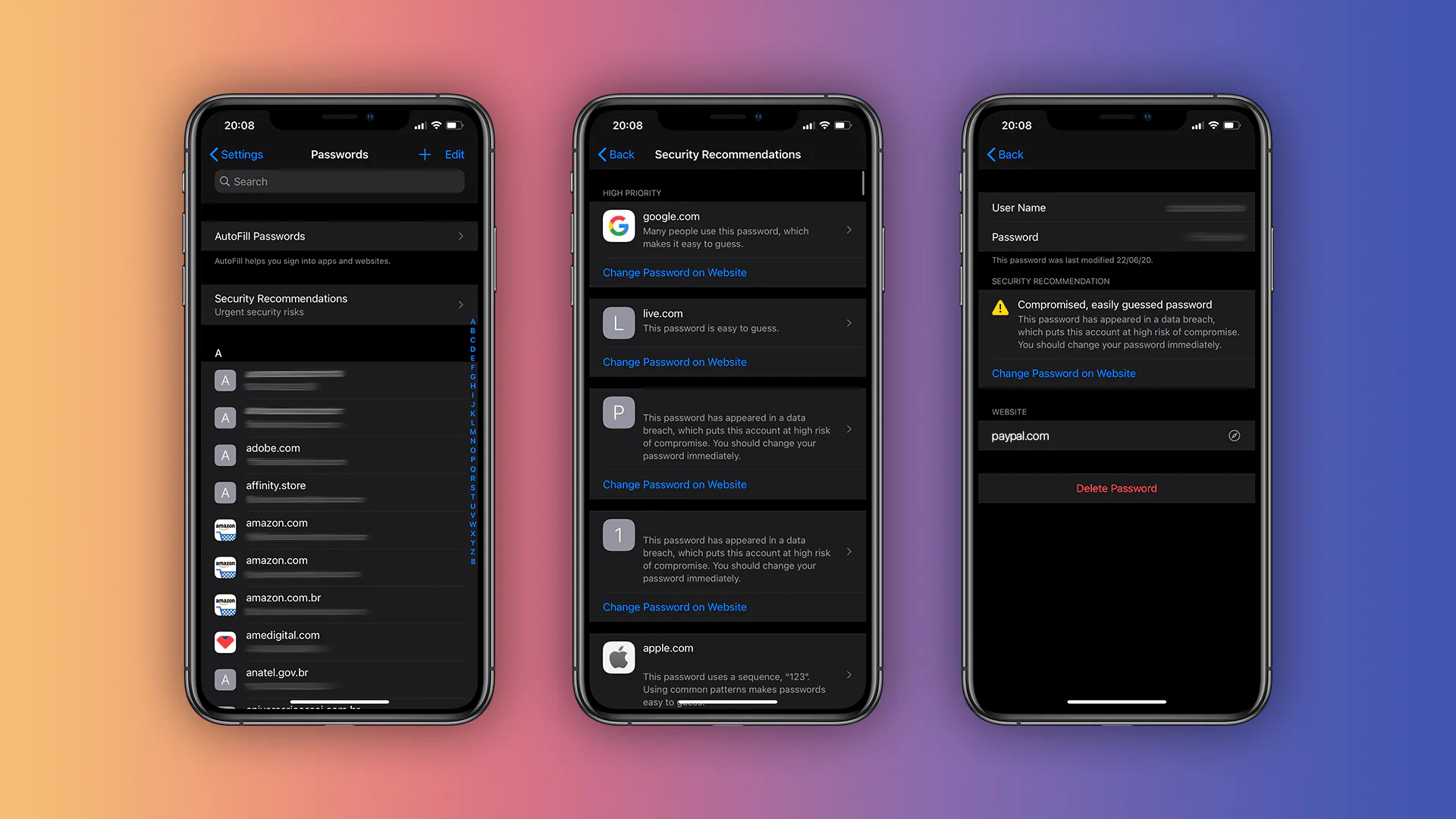 iCloud Keychain trên iOS 14 giờ đây sẽ cảnh báo người dùng về mật khẩu có khả năng bị rò rỉ