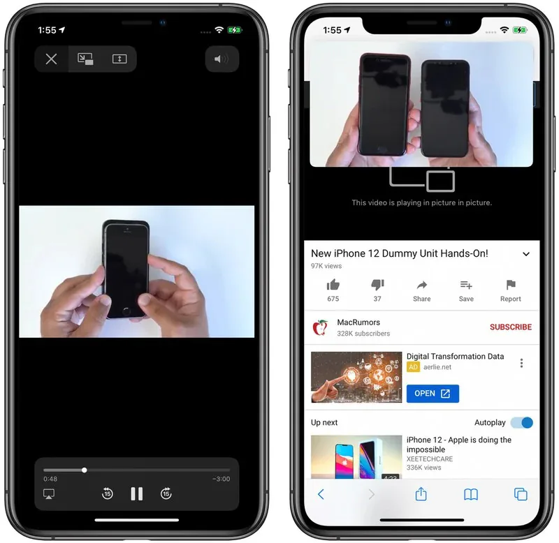 Cách sử dụng tính năng Picture in Picture trên iOS 14 để xem YouTube ở cửa sổ nhỏ
