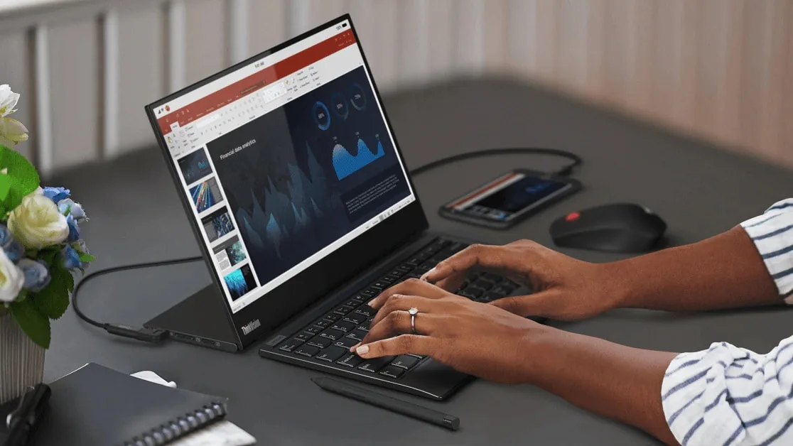 Màn hình di dộng Lenovo ThinkVision M14t truyền cảm hứng cho môi trường làm việc linh hoạt
