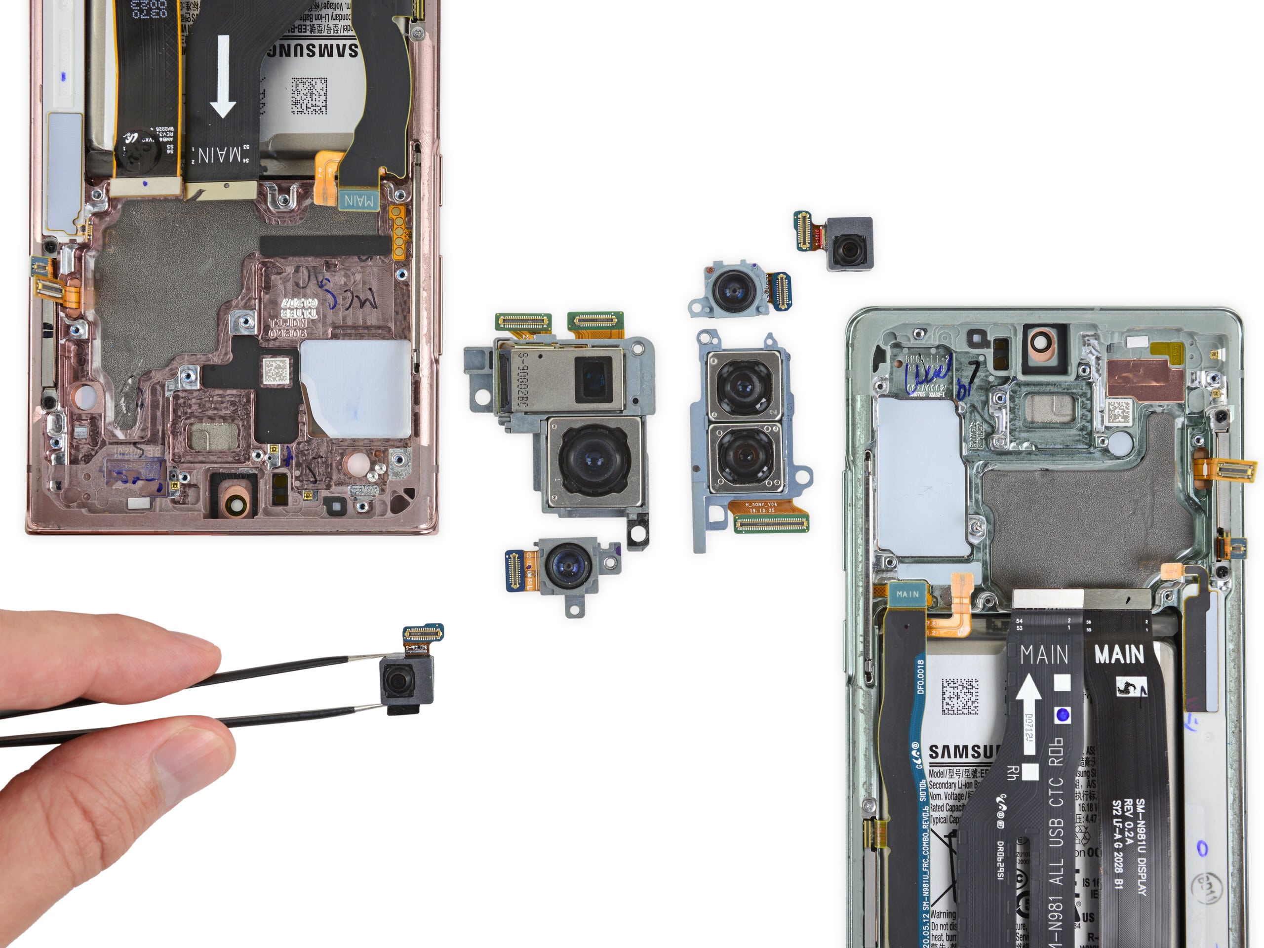 Tháo tung Galaxy Note20: Hệ thống tản nhiệt graphite ổn định hơn