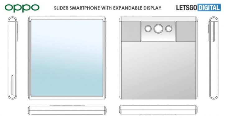 Phát hiện bằng sáng chế điện thoại có màn hình trượt ra từ OPPO