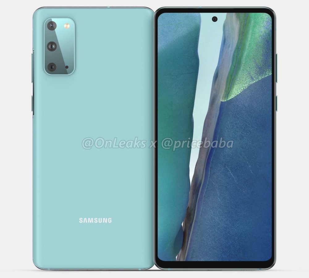 Lộ ảnh render Samsung Galaxy S20 FE với mặt lưng nhựa mờ, không còn cổng tai nghe
