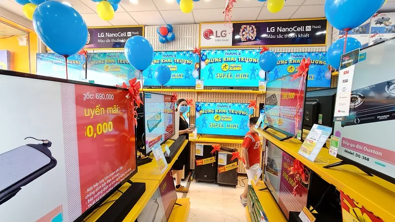 Điện máy Xanh tung át chủ bài giúp MWG tăng trưởng trên 60% thị phần điện máy và đầu tư phát triển ra thị trường nước ngoài